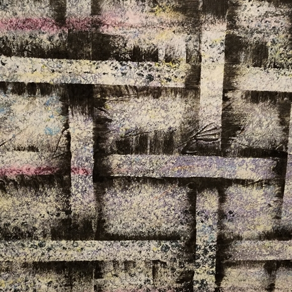 HANDCRAFTED Abstract Painting HANDPAINTED Illusion Art HANDMADE Wall Decor - Picture 11 of 16